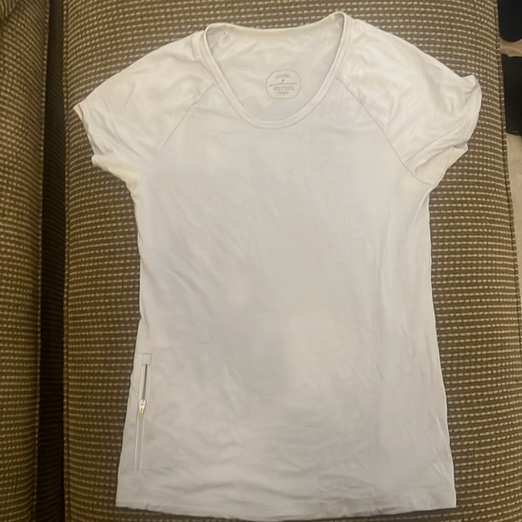 oiselle Tops - EUC Oiselle wazzie wool short sleeve cloud size 4